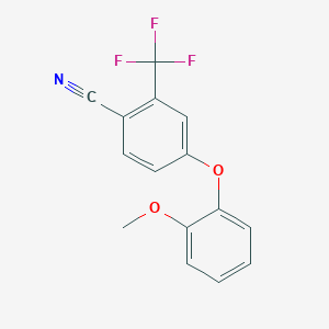 4-(2-Methoxyphenoxy)-2-(trifluoromethyl)benzonitrile