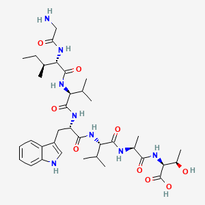 Glycyl-L-isoleucyl-L-valyl-L-tryptophyl-L-valyl-L-alanyl-L-threonine