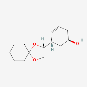 (1R,5R)-5-(1,4-Dioxaspiro[4.5]decan-2-yl)cyclohex-3-en-1-ol