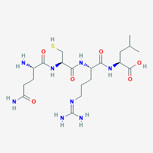 L-Glutaminyl-L-cysteinyl-N~5~-(diaminomethylidene)-L-ornithyl-L-leucine