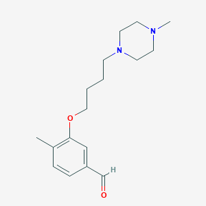 4-Methyl-3-[4-(4-methylpiperazin-1-yl)butoxy]benzaldehyde