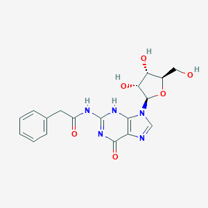 molecular formula C18H19N5O6 B154061 N2-フェニルアセチルグアノシン CAS No. 132628-16-1