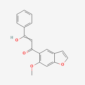 3-Hydroxy-1-(6-methoxy-1-benzofuran-5-yl)-3-phenylprop-2-en-1-one