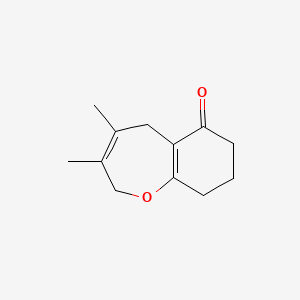 3,4-Dimethyl-5,7,8,9-tetrahydro-1-benzoxepin-6(2H)-one