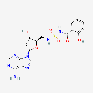 2',5'-Dideoxy-5'-{[(2-hydroxybenzoyl)sulfamoyl]amino}adenosine