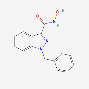 1H-Indazole-3-carboxamide, N-hydroxy-1-(phenylmethyl)-