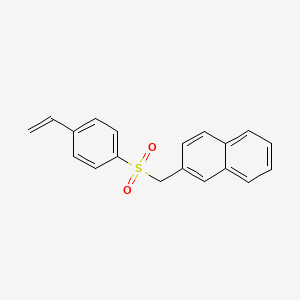 2-[(4-Ethenylbenzene-1-sulfonyl)methyl]naphthalene