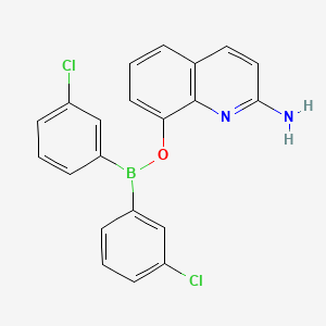 Borinic acid, bis(3-chlorophenyl)-, 2-amino-8-quinolinyl ester