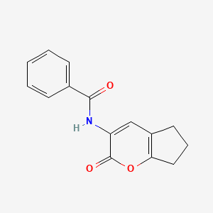 N-(2-Oxo-2,5,6,7-tetrahydrocyclopenta[b]pyran-3-yl)benzamide