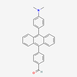 4-{10-[4-(Dimethylamino)phenyl]anthracen-9-YL}benzaldehyde