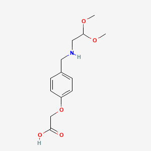 (4-{[(2,2-Dimethoxyethyl)amino]methyl}phenoxy)acetic acid