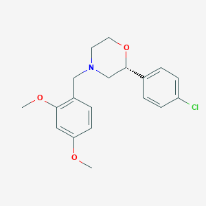 (2R)-2-(4-chlorophenyl)-4-[(2,4-dimethoxyphenyl)methyl]morpholine