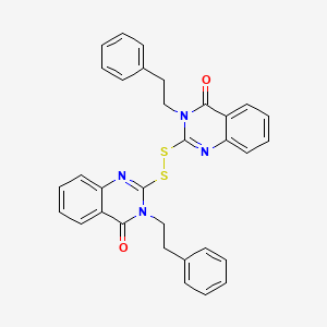 2,2'-Disulfanediylbis[3-(2-phenylethyl)quinazolin-4(3H)-one]