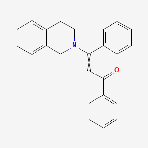 3-(3,4-Dihydroisoquinolin-2(1H)-yl)-1,3-diphenylprop-2-en-1-one