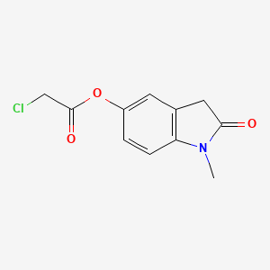 1-Methyl-2-oxo-2,3-dihydro-1H-indol-5-yl chloroacetate