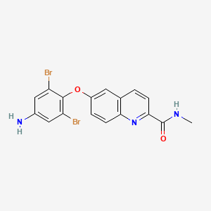 6-(4-Amino-2,6-dibromophenoxy)-N-methylquinoline-2-carboxamide