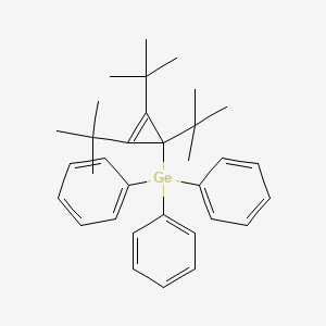 molecular formula C33H42Ge B15406476 Triphenyl(1,2,3-tri-tert-butylcycloprop-2-en-1-yl)germane CAS No. 879502-86-0