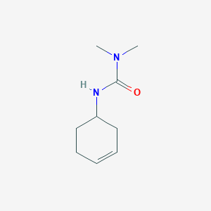 molecular formula C9H16N2O B15406497 Urea, N'-3-cyclohexen-1-yl-N,N-dimethyl- CAS No. 847798-82-7