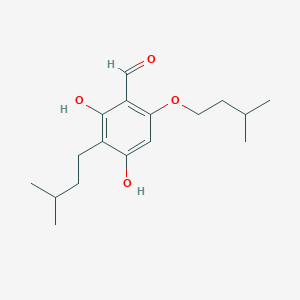 2,4-Dihydroxy-6-(3-methylbutoxy)-3-(3-methylbutyl)benzaldehyde