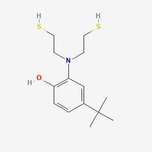 2-[Bis(2-sulfanylethyl)amino]-4-tert-butylphenol