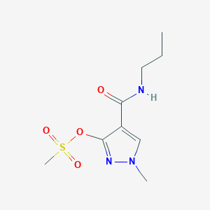 1-Methyl-4-(propylcarbamoyl)-1H-pyrazol-3-yl methanesulfonate