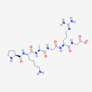 L-Prolyl-L-lysyl-L-alanylglycyl-N~5~-(diaminomethylidene)-L-ornithylglycine