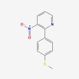 2-[4-(Methylsulfanyl)phenyl]-3-nitropyridine