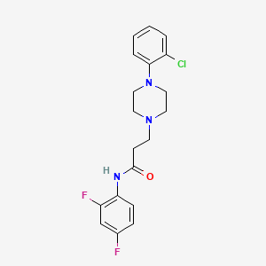 3-[4-(2-Chlorophenyl)piperazin-1-yl]-N-(2,4-difluorophenyl)propanamide