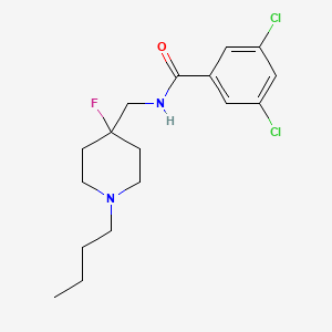 n-[(1-Butyl-4-fluoropiperidin-4-yl)methyl]-3,5-dichlorobenzamide