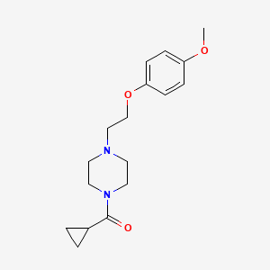 Cyclopropyl{4-[2-(4-methoxyphenoxy)ethyl]piperazin-1-yl}methanone