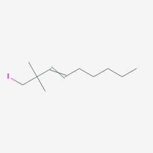 molecular formula C11H21I B15406644 1-Iodo-2,2-dimethylnon-3-ene CAS No. 827574-00-5