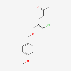 6-Chloro-5-{[(4-methoxyphenyl)methoxy]methyl}hex-5-en-2-one