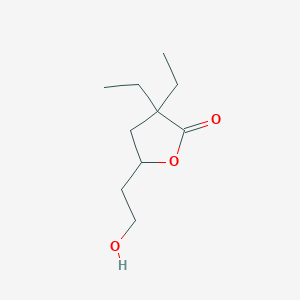 3,3-Diethyl-5-(2-hydroxyethyl)oxolan-2-one