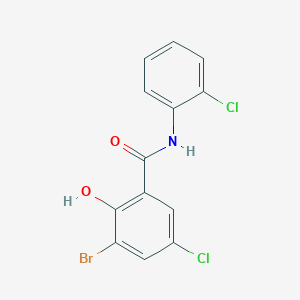 molecular formula C13H8BrCl2NO2 B15406709 3-Bromo-5-chloro-N-(2-chlorophenyl)-2-hydroxybenzamide CAS No. 825648-26-8