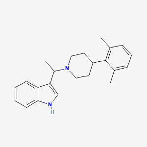 1H-Indole, 3-[1-[4-(2,6-dimethylphenyl)-1-piperidinyl]ethyl]-