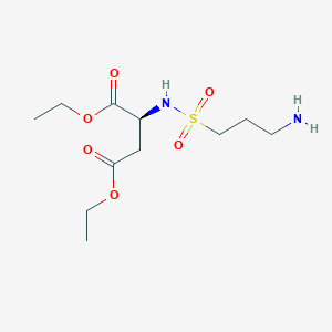 Diethyl N-(3-aminopropane-1-sulfonyl)-L-aspartate