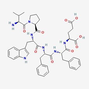 L-Valyl-L-prolyl-L-tryptophyl-L-phenylalanyl-L-phenylalanyl-L-glutamic acid