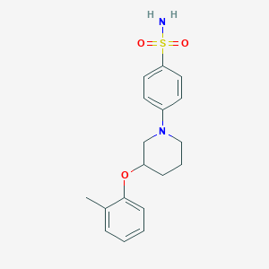 Benzenesulfonamide, 4-[3-(2-methylphenoxy)-1-piperidinyl]-