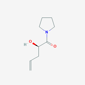 (2R)-2-Hydroxy-1-(pyrrolidin-1-yl)pent-4-en-1-one