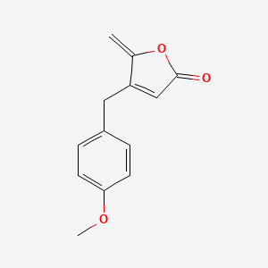 molecular formula C13H12O3 B15406803 2(5H)-Furanone, 4-[(4-methoxyphenyl)methyl]-5-methylene- CAS No. 847145-02-2