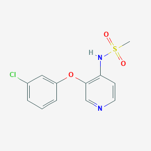 N-[3-(3-chlorophenoxy)pyridin-4-yl]methanesulfonamide