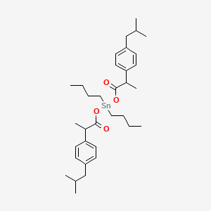 Dibutylbis({2-[4-(2-methylpropyl)phenyl]propanoyl}oxy)stannane