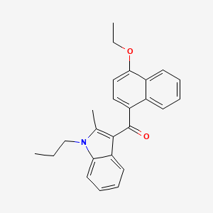 (4-ethoxynaphthalen-1-yl)(2-methyl-1-propyl-1H-indol-3-yl)methanone