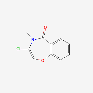 molecular formula C10H8ClNO2 B15406842 1,4-Benzoxazepin-5(4H)-one, 3-chloro-4-methyl- CAS No. 832677-01-7