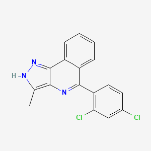 1H-Pyrazolo[4,3-c]isoquinoline, 5-(2,4-dichlorophenyl)-3-methyl-