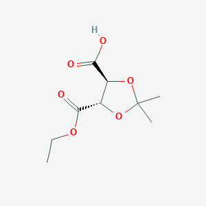 (4S,5S)-5-(Ethoxycarbonyl)-2,2-dimethyl-1,3-dioxolane-4-carboxylic acid