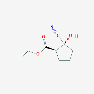 Ethyl (1R,2R)-2-cyano-2-hydroxycyclopentane-1-carboxylate