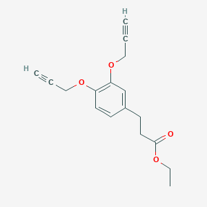 Ethyl 3-{3,4-bis(2-propynyloxy)phenyl}propionate