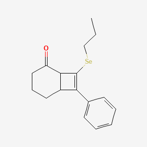 Bicyclo[4.2.0]oct-7-en-2-one, 7-phenyl-8-(propylseleno)-