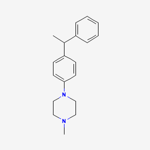 1-Methyl-4-[4-(1-phenylethyl)phenyl]piperazine